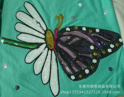 東莞制造15年經(jīng)驗(yàn) 珠片繡、亮片與電腦特種繡花，打造鞋子服裝布貼的時(shí)尚之選